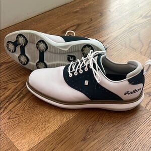 FootJoy White and Blue Athletic Golf Shoes